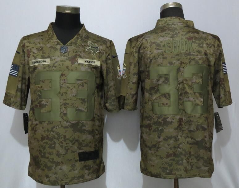 Men Minnesota Vikings #33 Cook Nike Camo Salute to Service Limited NFL Jerseys->indianapolis colts->NFL Jersey